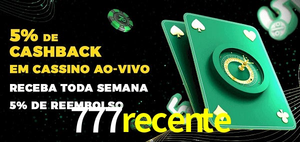 Promoções do cassino ao Vivo 777recente